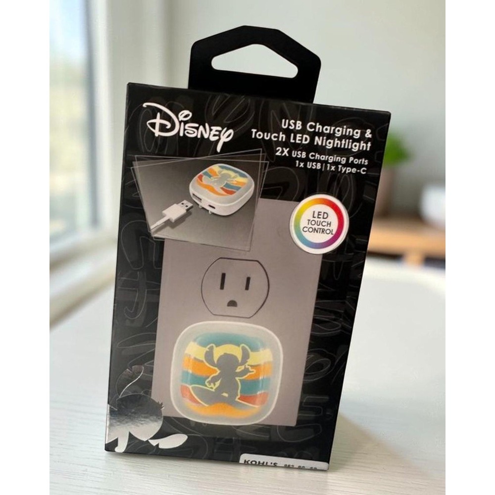 Disney Lilo & Stitch USB-C Charging Touch LED Nightlight New in Box